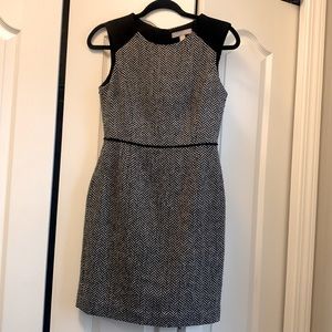 Banana Republic Tweed wool round neck sleeveless dress